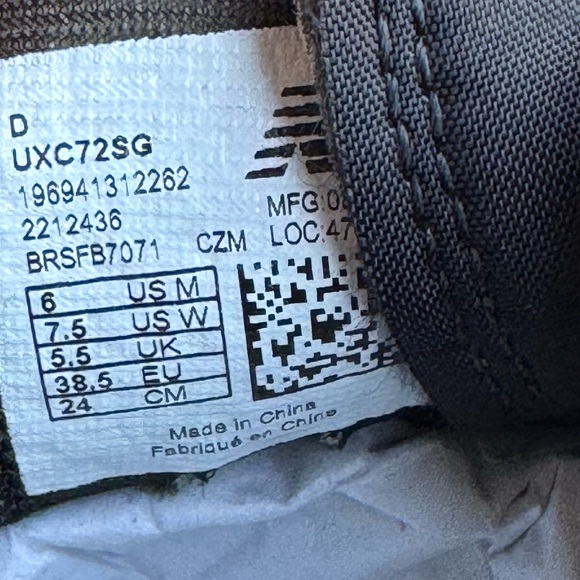 New Balance XC-72 trainer shoes Triple black - Picture 7 of 11